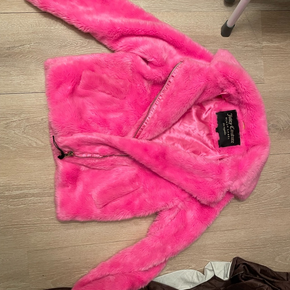 Juicy couture faux fur coat